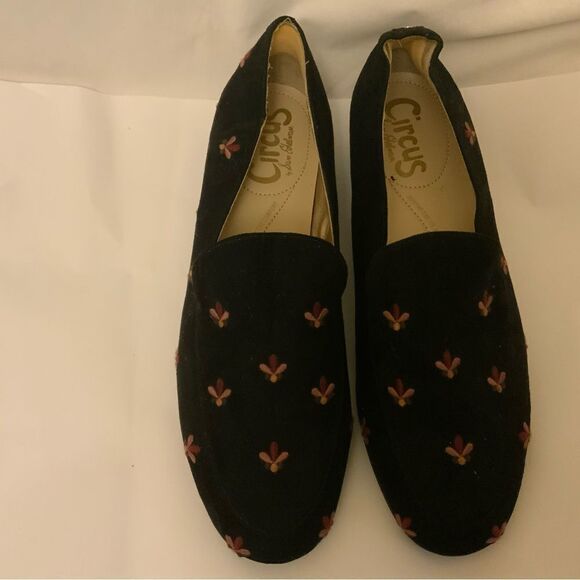 Circus by Sam Edelman Black Floral Print Harlem Loafers Women’s Size 7.5M - Picture 4 of 12